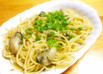 牡蠣のガーリックパスタ