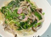 ほうれんそうときのこのクリームパスタ✿