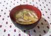 白菜ときのこと油あげのみそ汁