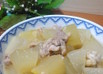 鶏の旨みでいただく、冬瓜と鶏肉の煮物
