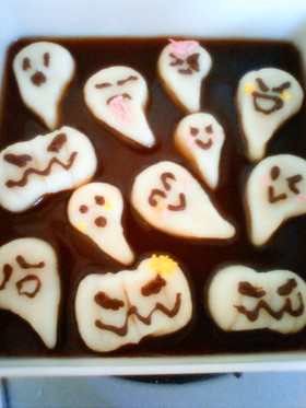 ハロウィン　だんごのおばけ