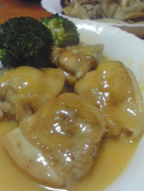鶏肉のオレンジ煮