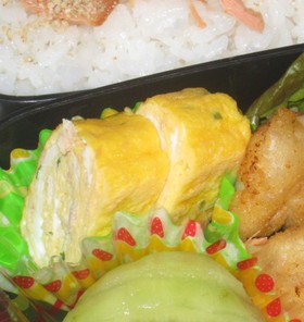お弁当★味付け不要・ツナチーズの玉子焼き