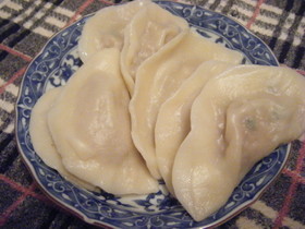 エノキがたっぷり~健康水餃子