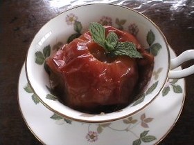 フライパンで焼きリンゴ