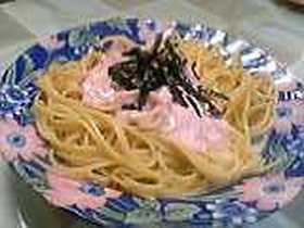 簡単！クリーミー明太子スパゲッティー