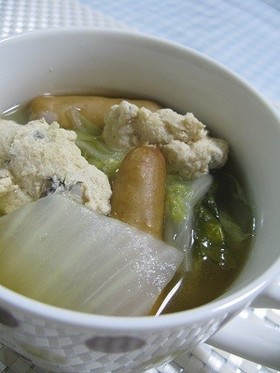 あったかくなる白菜スープ