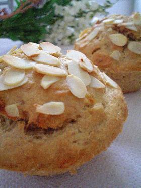 バナナアーモンドマフィン◆“Vegan” Banana Almond Muffin