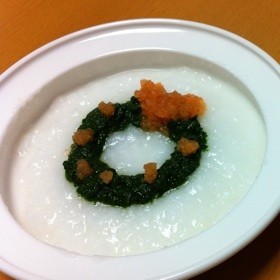 離乳食初期〜＊クリスマスリースのお粥