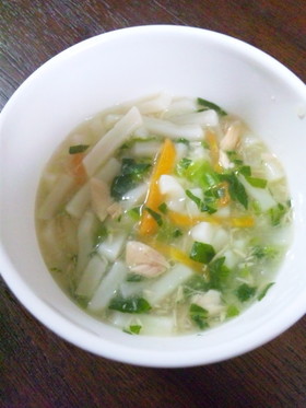【離乳食中期】ツナと野菜の煮込みうどん