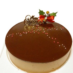 ガトーショコラとチョコ ムースのケーキ