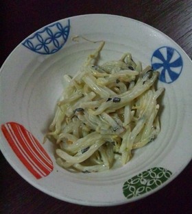 スピードおかず☆もやしマヨお茶漬の素和え
