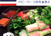 鶏ささみと胡瓜とベビーリーフの生春巻き