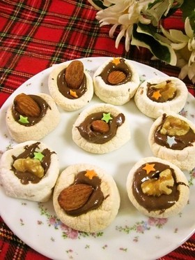 バレンタイン♡マシュマロでチョコタルト風
