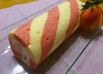 イチゴのデコロールケーキ