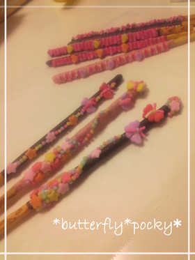 ちょうちょ♡ひらひら♪デコポッキー♪