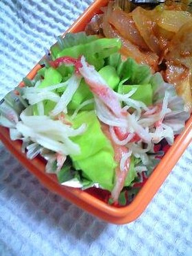 ＊お弁当に＊３分で簡単キャベツの和え物