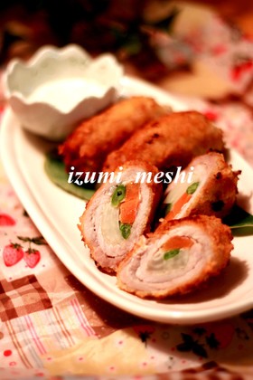 生姜焼きのお肉で♪野菜とんかつ