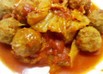 あったかとろ～り◎白菜と肉団子のトマト煮