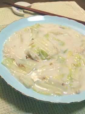 白菜とえのきのクリーム煮