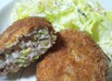 豆腐とキャベツでヘルシーメンチカツ