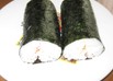 節分にパティシェの恵方巻き（巻き寿司）。