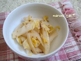 白菜の芯が主役！塩麹入り甘酢炒め♪