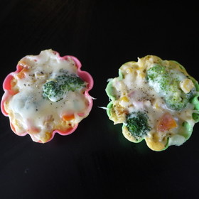 お弁当に♪朝食に♪レンジでチーズココット