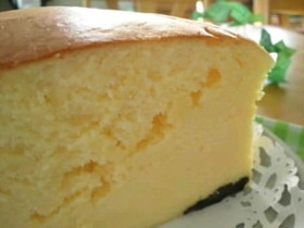 蒸し焼き♪スフレチーズケーキ