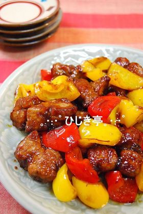 黒酢味☆大人の酢豚