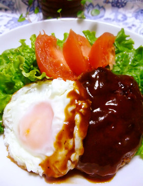 ♫カフェ風ランチロコモコ❤ハンバーグ丼♫
