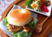 ハニーマスタードのチキンベーグルサンド☆