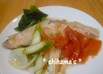 鮭の重ね蒸し❀レモン風味