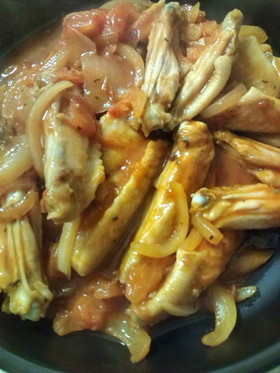 鶏手羽先のトマト煮