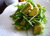 白ワインにあう、アボカドと水菜のサラダ
