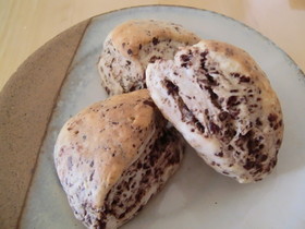 ビニール袋で　サクホロ　チョコスコーン