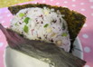 ゆかりとじゃこ、天かすのおにぎり