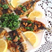 レモン風味いわしのガーリックソテー