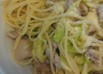 春ランチ★春キャベツと豚肉の和風パスタ
