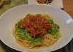 春キャベツとツナのトマトソースパスタ