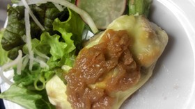 朝食に！梅のウィンナースコーン