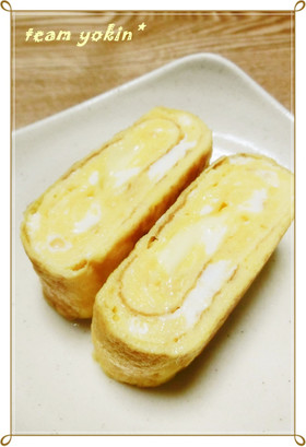 チーズin白だしde玉子焼き♡