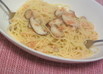簡単☆サケフレークと椎茸のパスタ