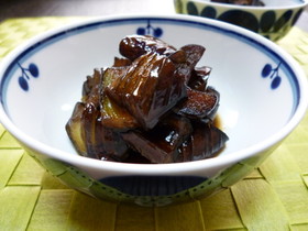 なすの甘辛煮
