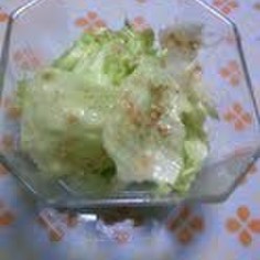 簡単★レタスのゴマ味噌あえ
