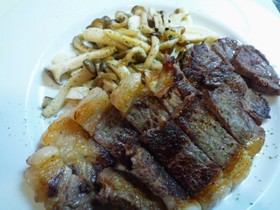 さっと焼く、牛サーロインステーキ