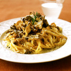干しきのこいろいろのパスタ