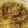 お腹いっぱい　豚と梅のネバネバパスタ