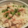 残った干物で、魚骨スープの炊き込み飯