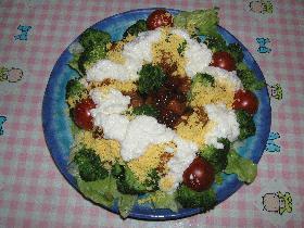 菜の花畑のキャベツハンバーグ